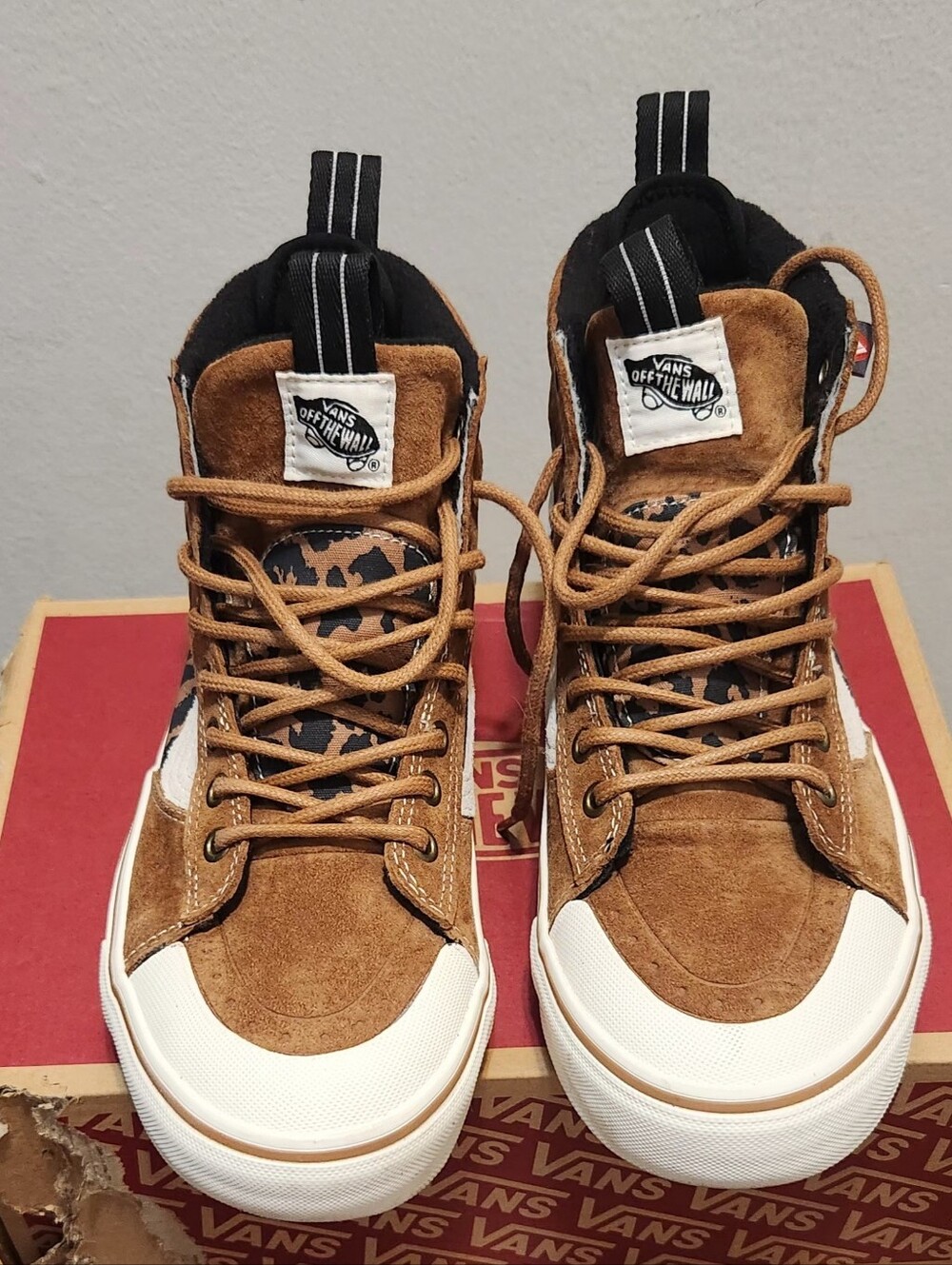 Vans SK8- High Leopard Print.